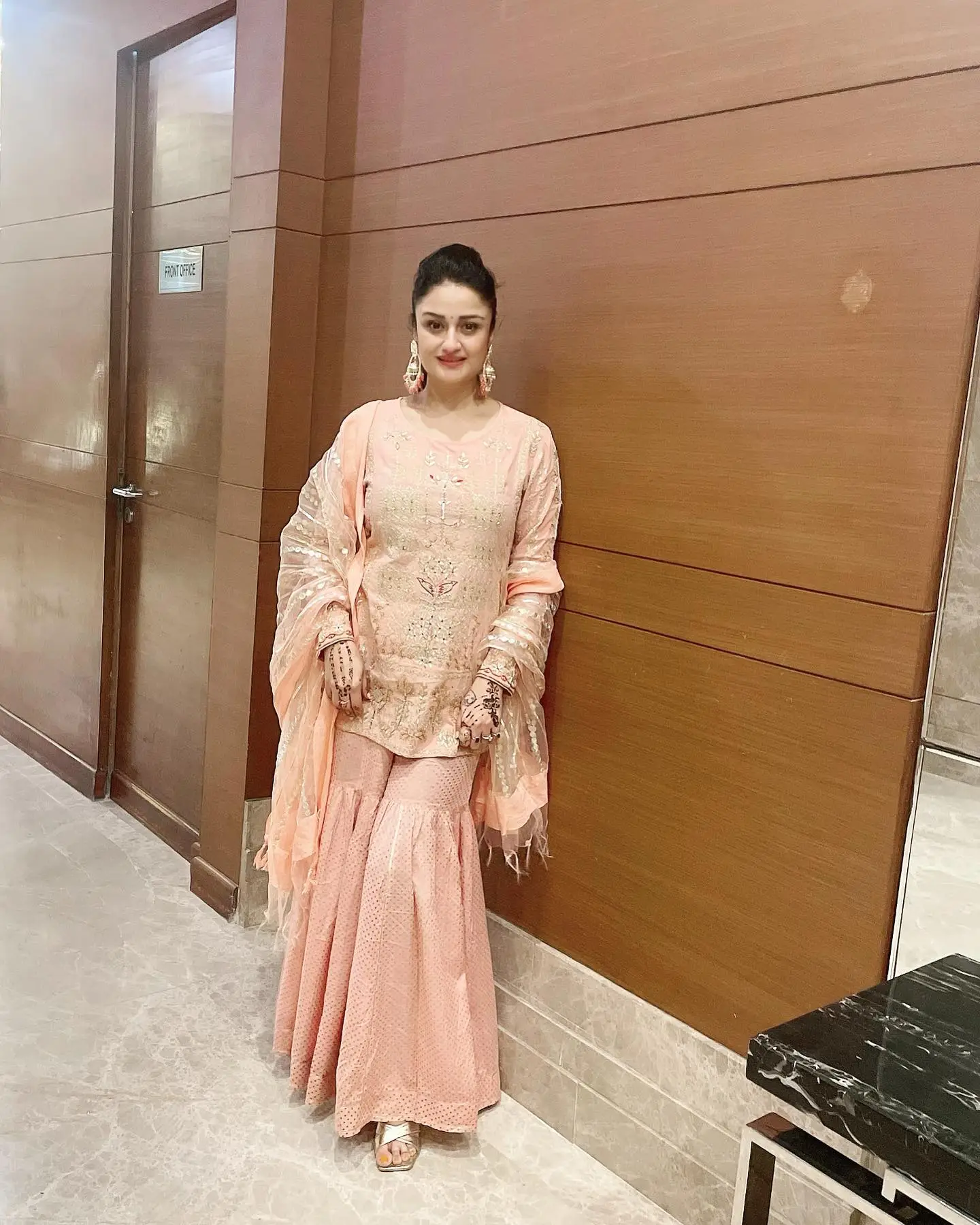 Sonia Agarwal Stills In Pink Gown